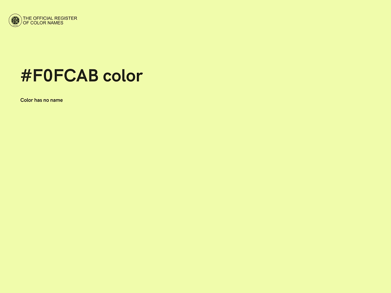 #F0FCAB color image