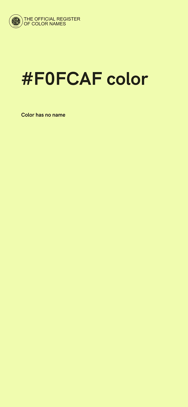 #F0FCAF color image