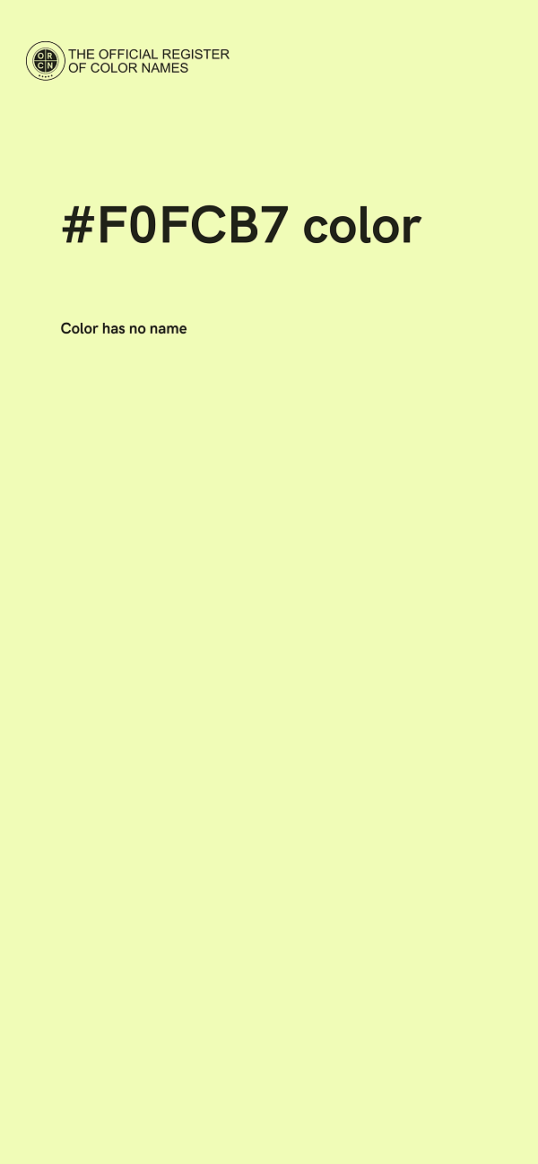 #F0FCB7 color image