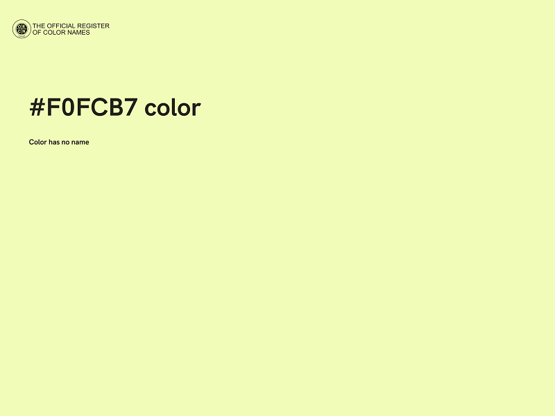#F0FCB7 color image