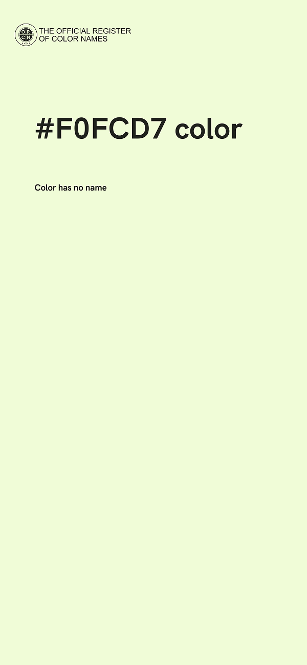 #F0FCD7 color image