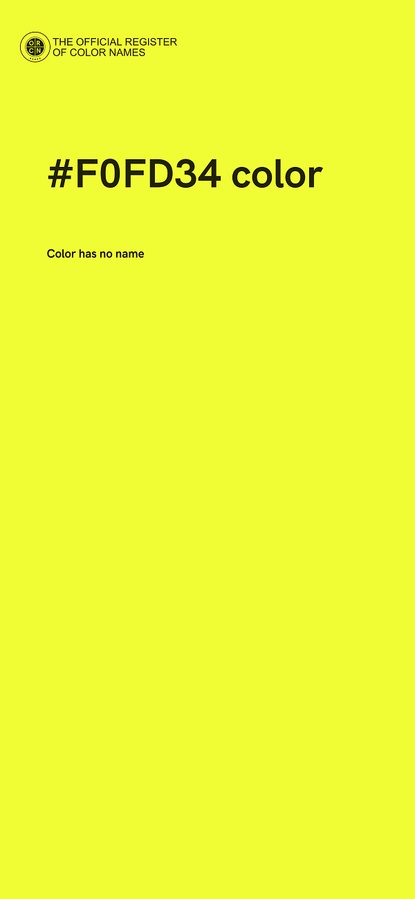 #F0FD34 color image