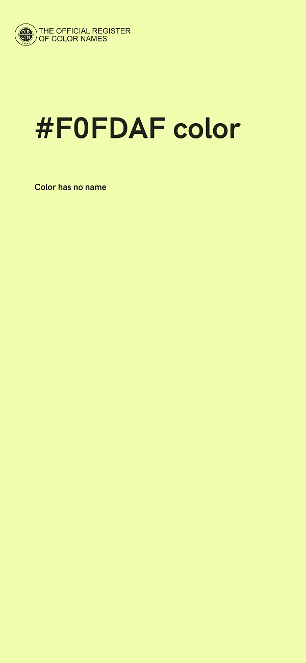 #F0FDAF color image