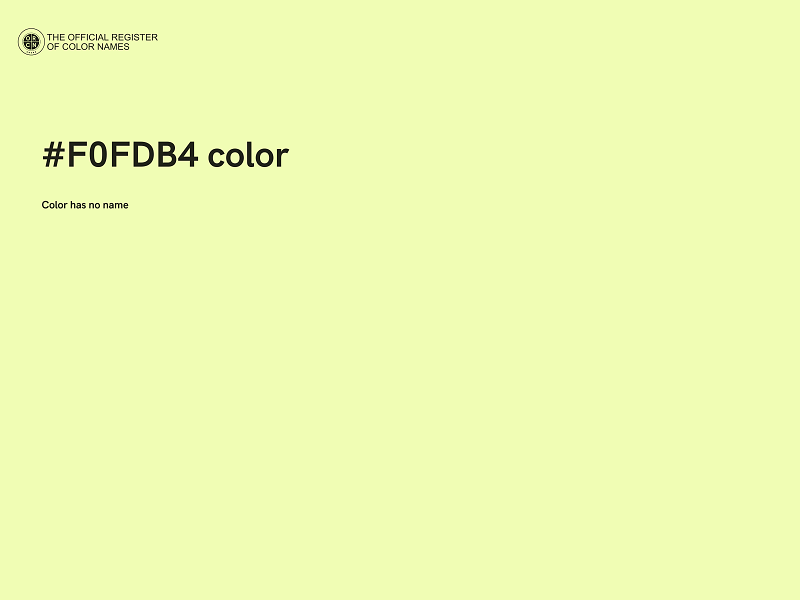 #F0FDB4 color image