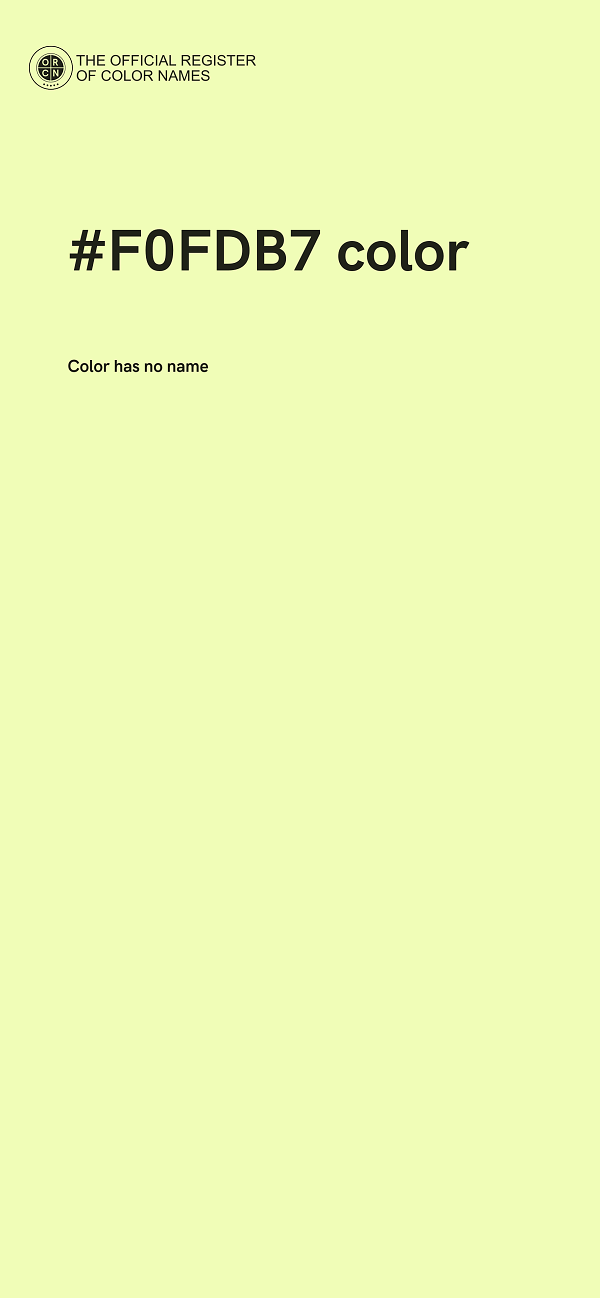#F0FDB7 color image