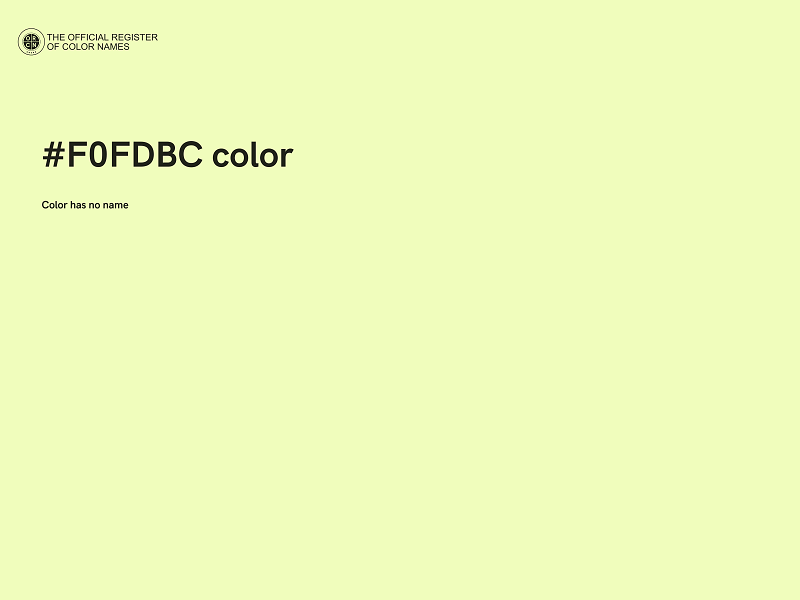 #F0FDBC color image