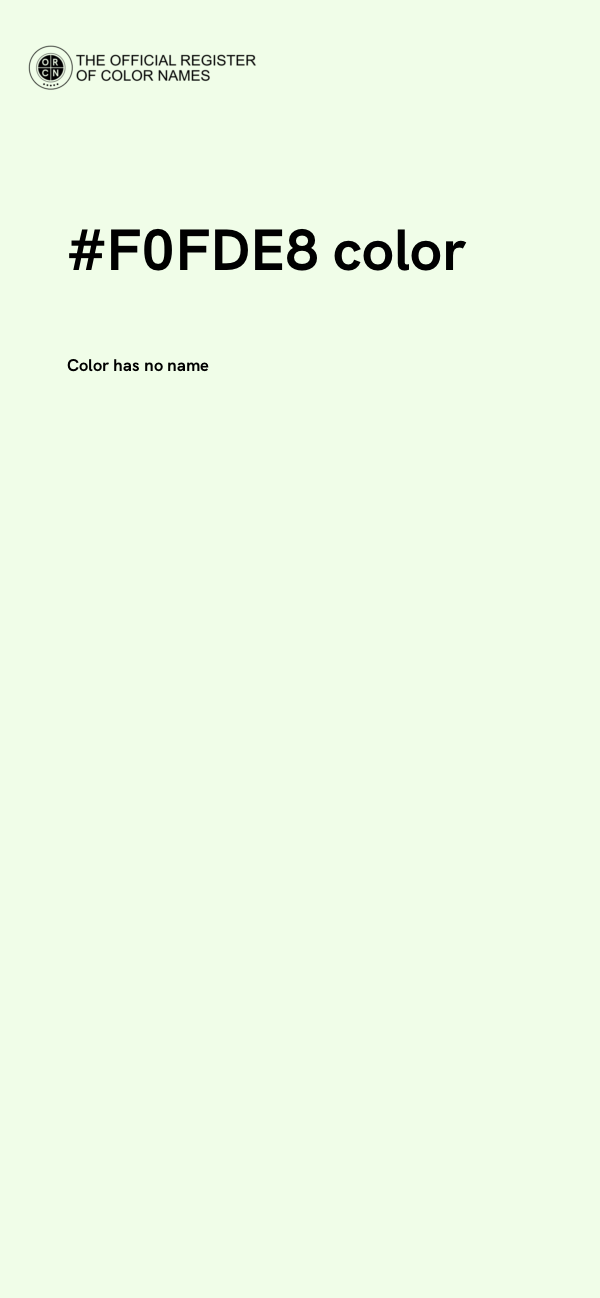 #F0FDE8 color image