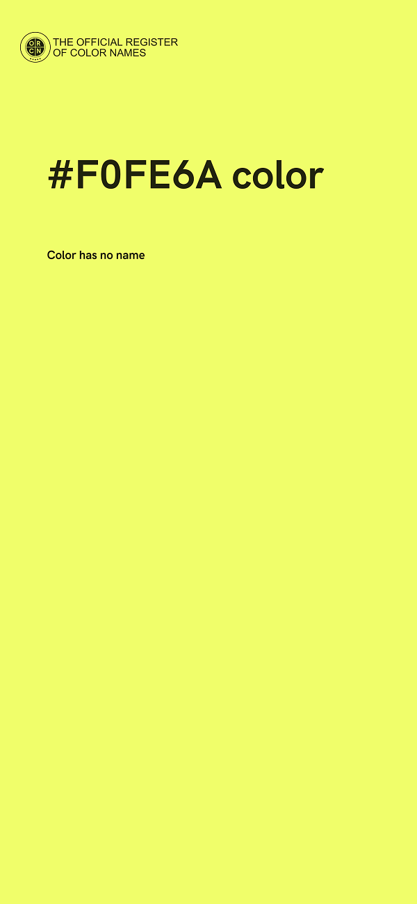 #F0FE6A color image