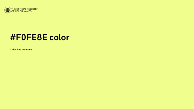 #F0FE8E color image