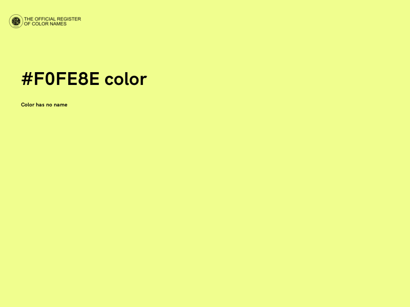 #F0FE8E color image