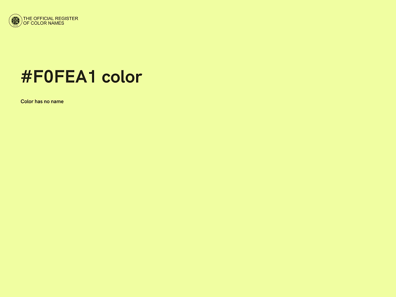 #F0FEA1 color image