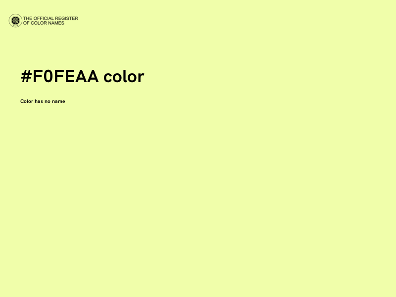 #F0FEAA color image