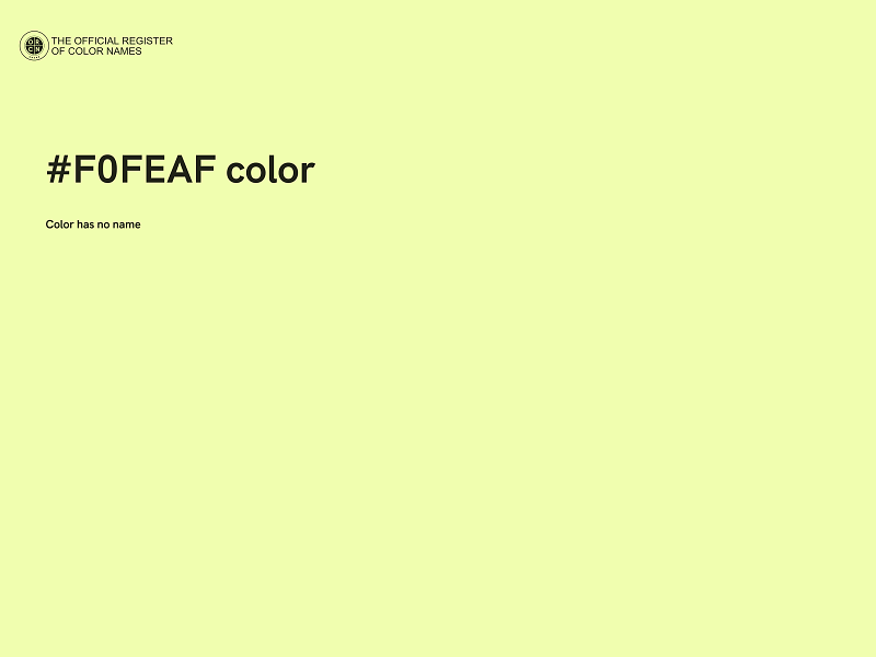 #F0FEAF color image