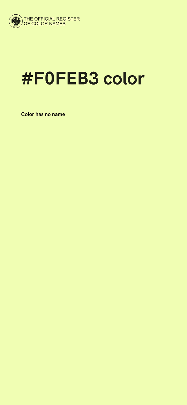 #F0FEB3 color image