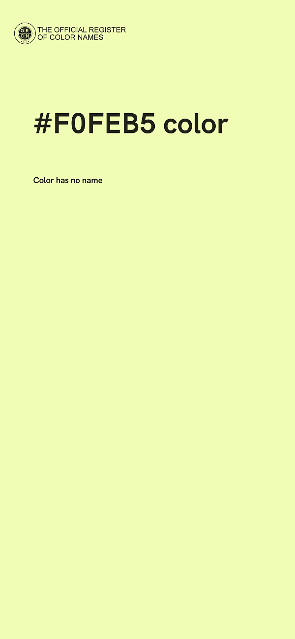 #F0FEB5 color image