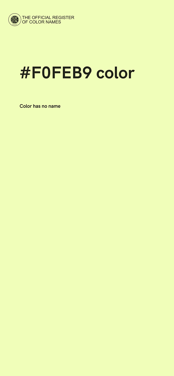 #F0FEB9 color image