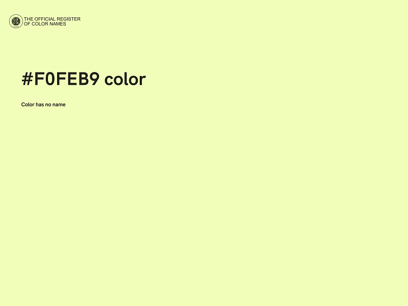 #F0FEB9 color image