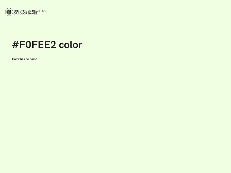 #F0FEE2 color image