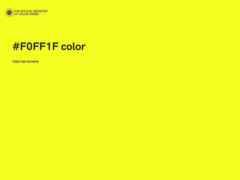 #F0FF1F color image