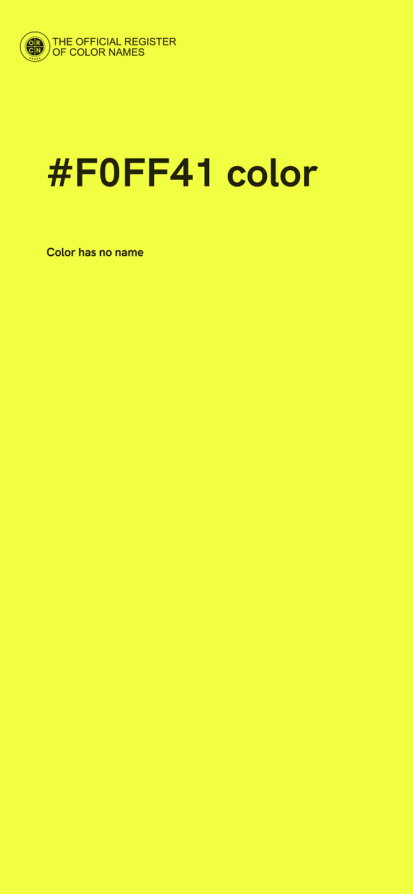 #F0FF41 color image