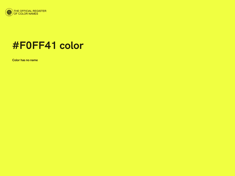 #F0FF41 color image