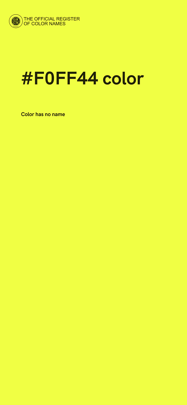 #F0FF44 color image
