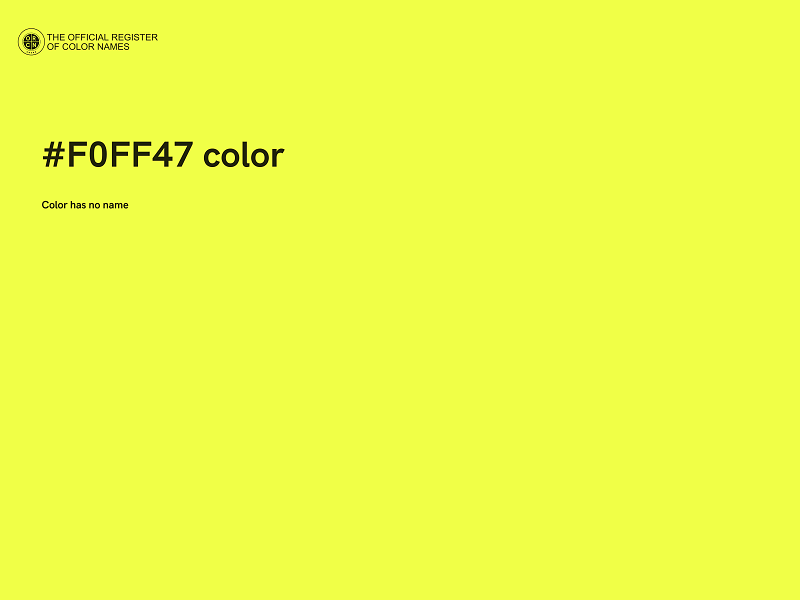 #F0FF47 color image