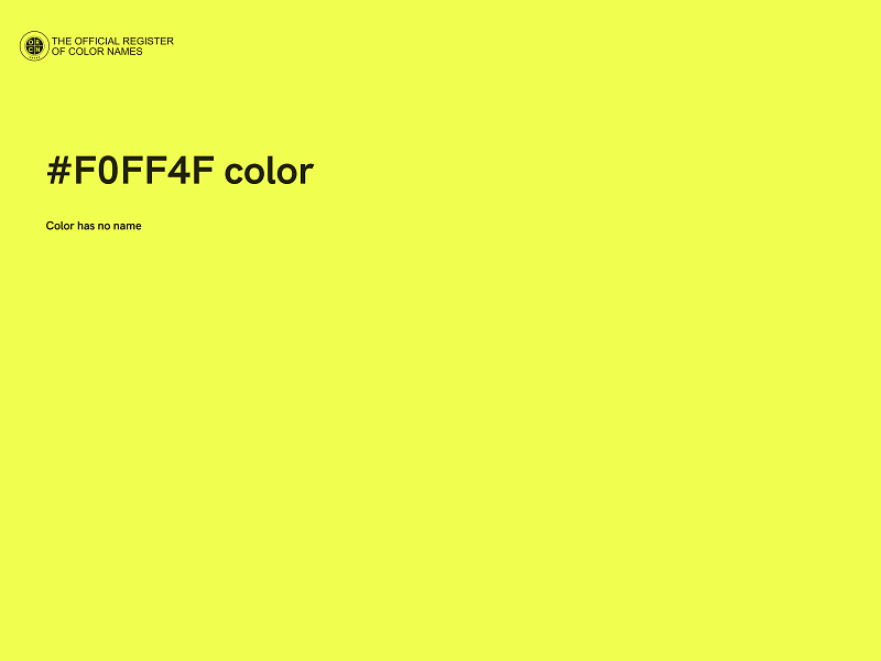 #F0FF4F color image