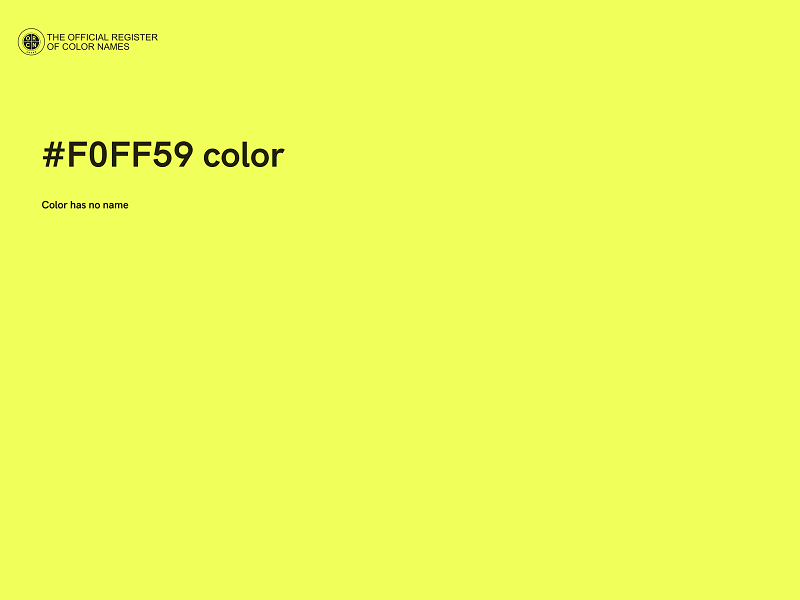 #F0FF59 color image