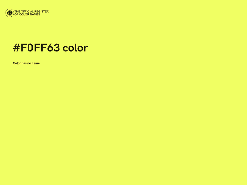 #F0FF63 color image