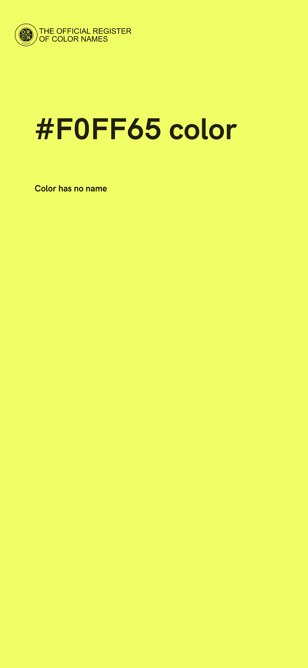 #F0FF65 color image
