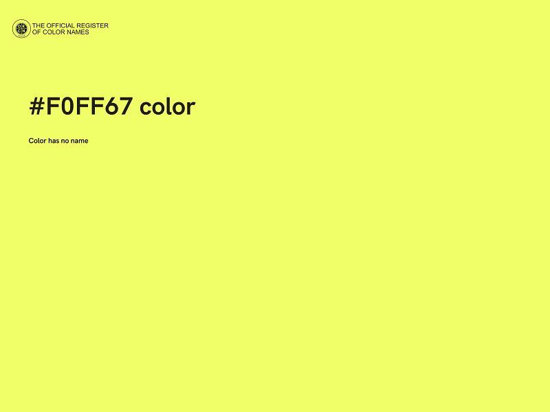#F0FF67 color image