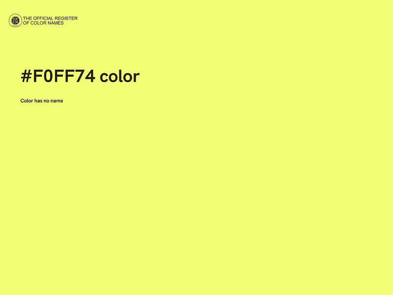 #F0FF74 color image