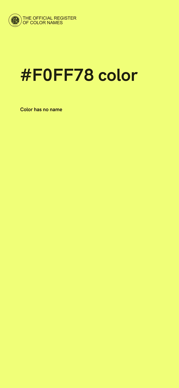 #F0FF78 color image