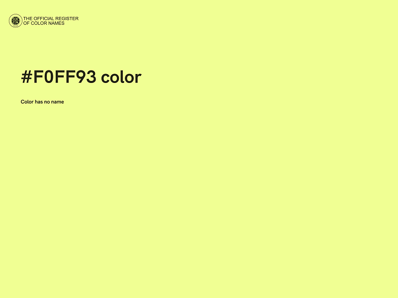 #F0FF93 color image