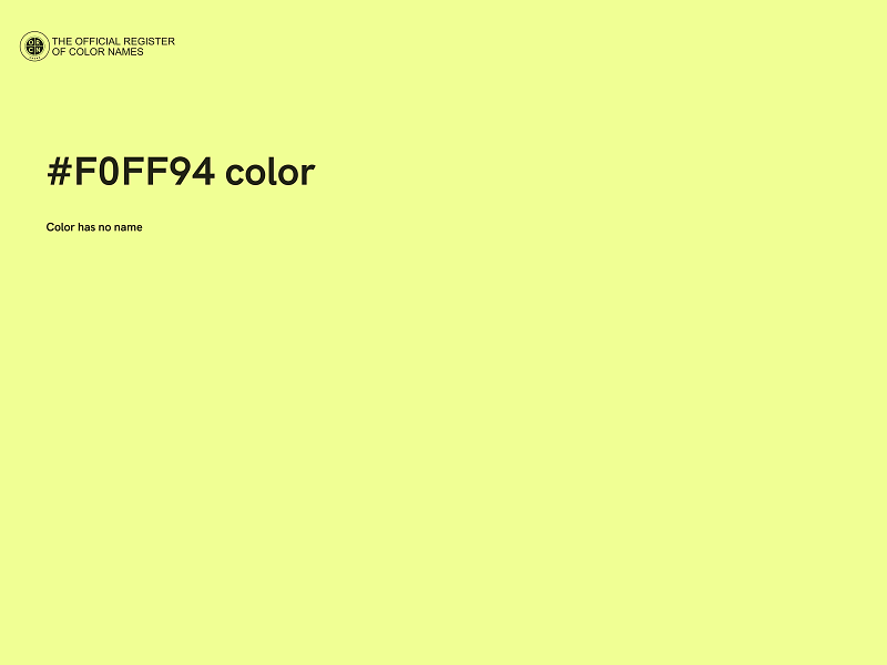 #F0FF94 color image