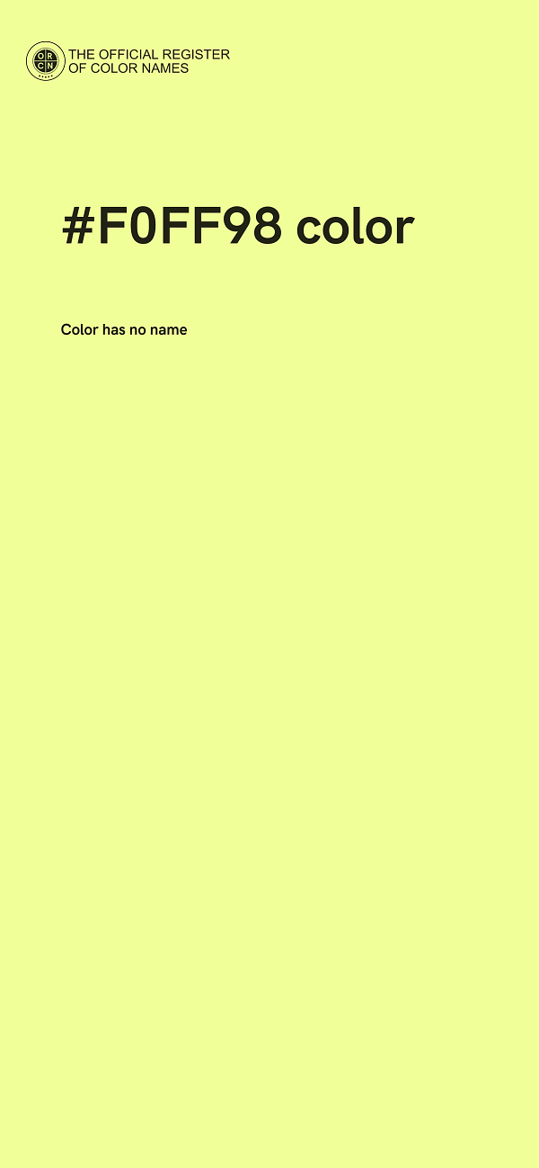 #F0FF98 color image