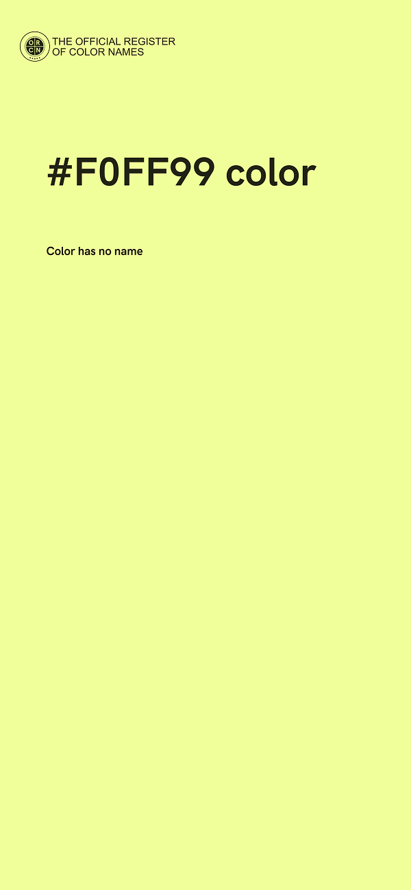#F0FF99 color image