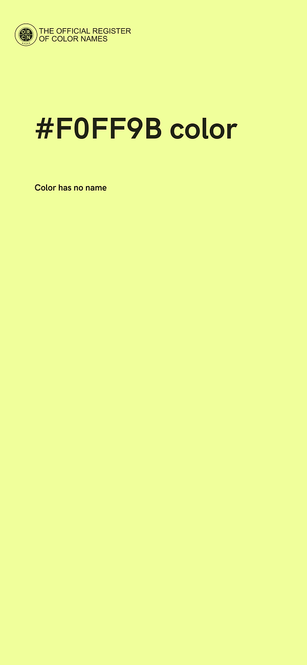 #F0FF9B color image