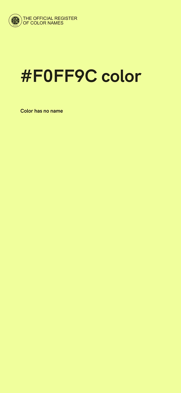#F0FF9C color image