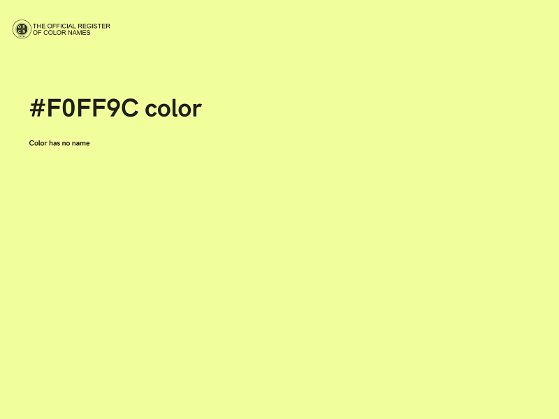 #F0FF9C color image