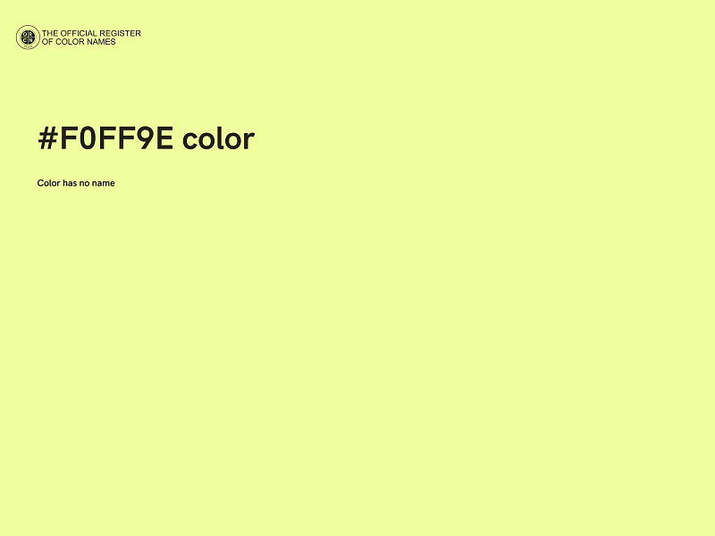 #F0FF9E color image