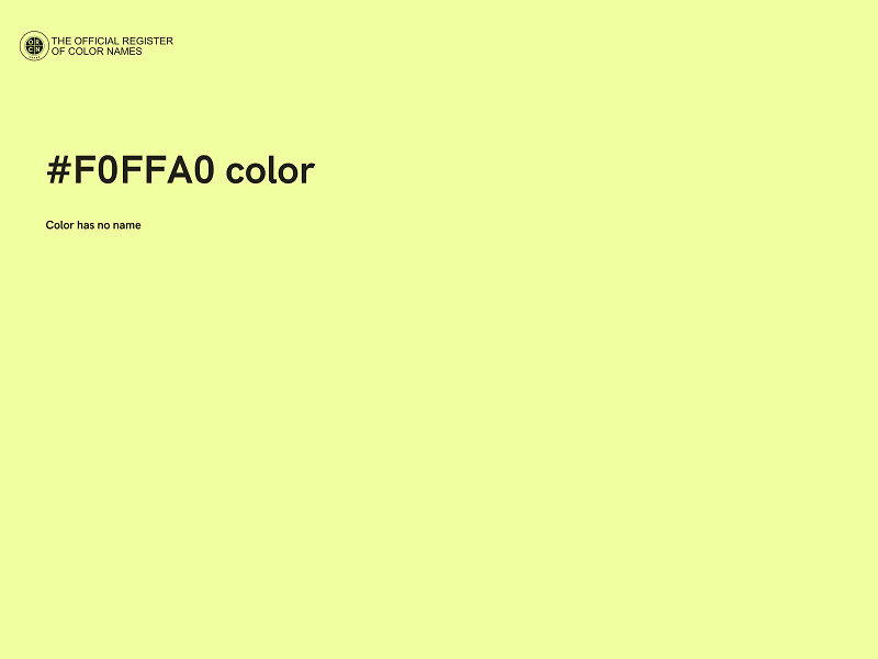 #F0FFA0 color image