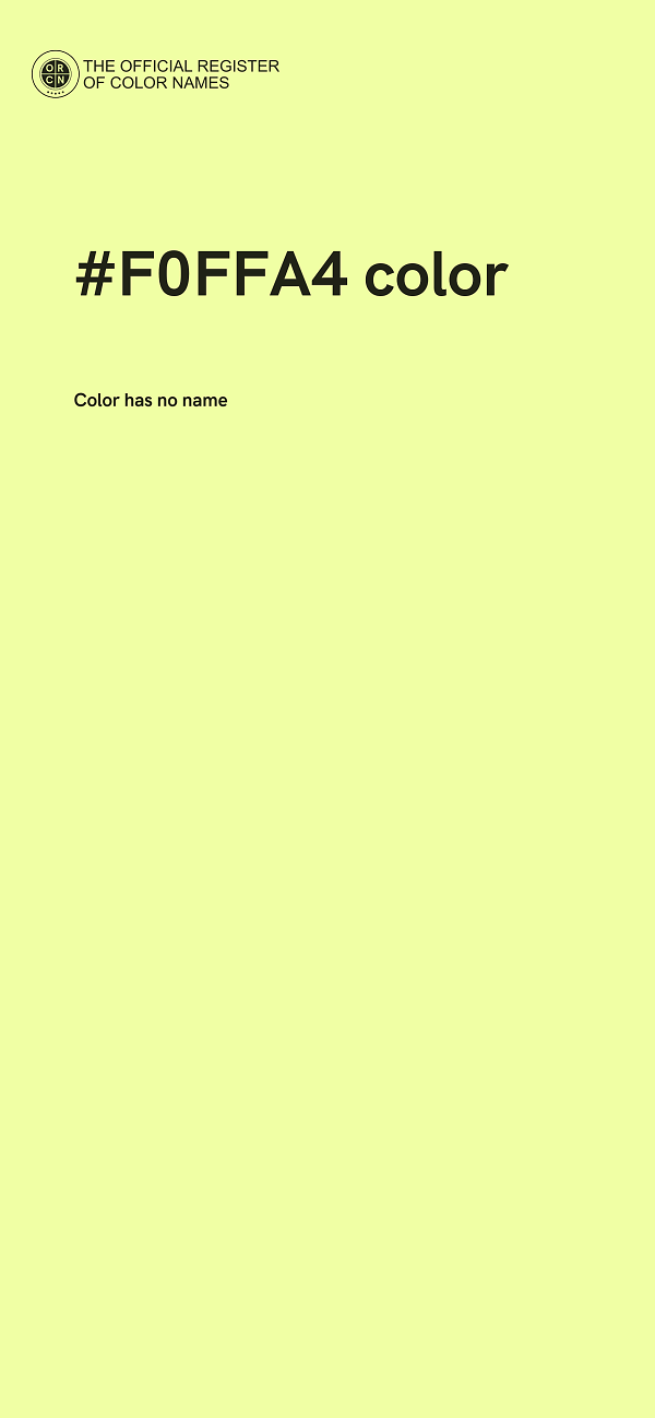 #F0FFA4 color image