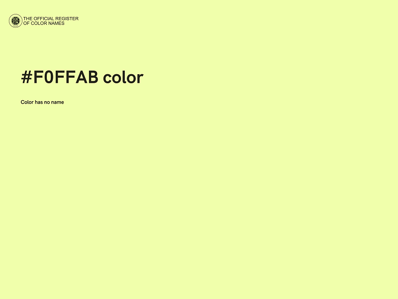 #F0FFAB color image