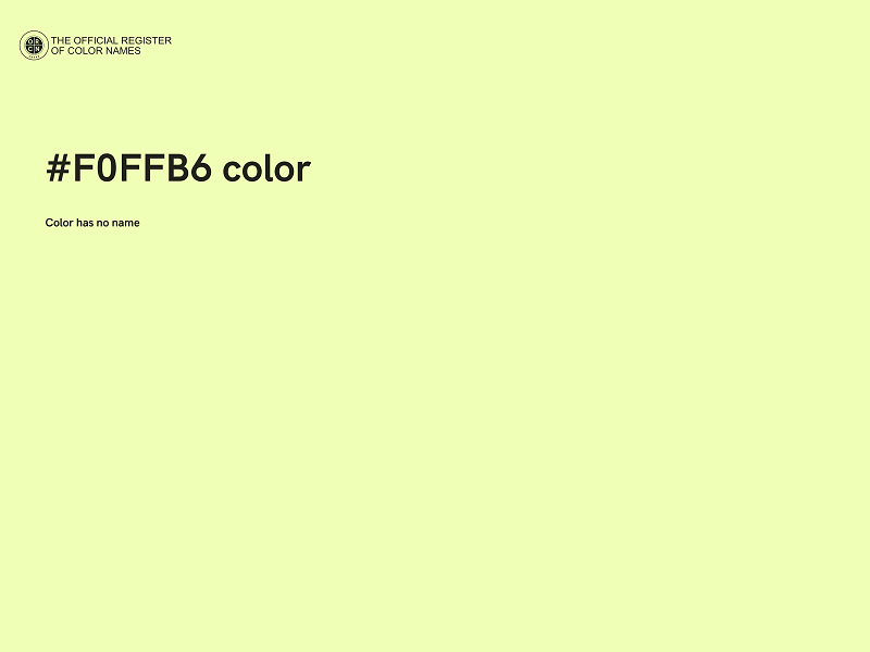#F0FFB6 color image