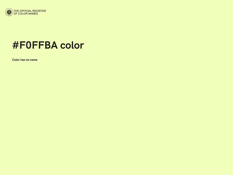 #F0FFBA color image