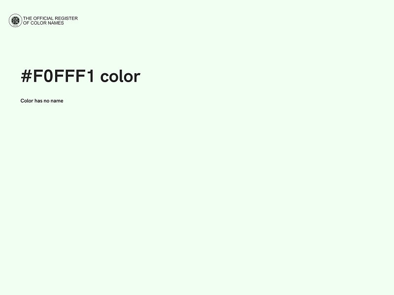 #F0FFF1 color image