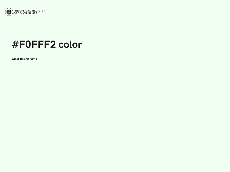 #F0FFF2 color image