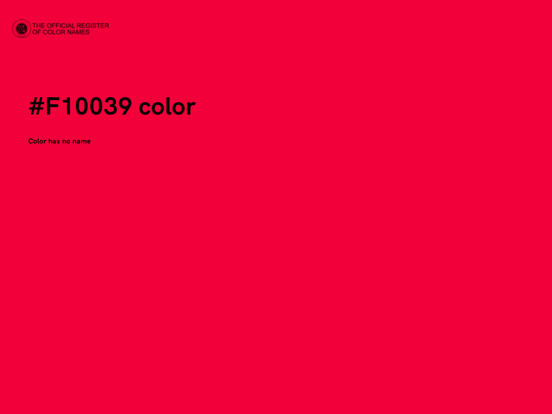 #F10039 color image